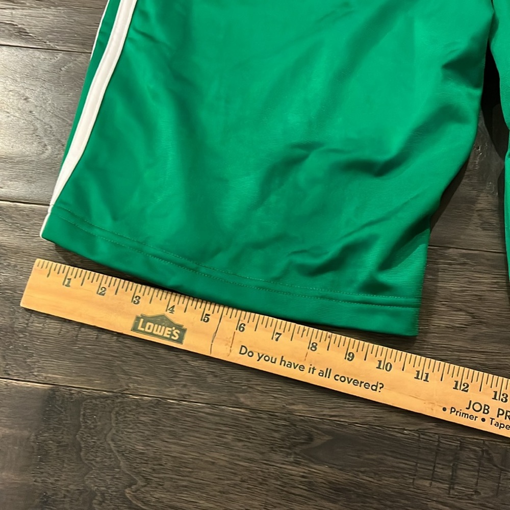 Adidas Tricot Basketball Shorts new green white Mens Size Small - Picture 8 of 13
